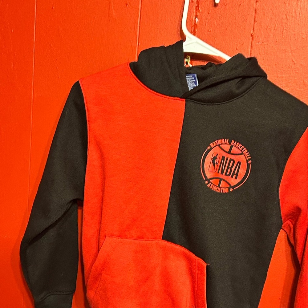 NBA Kids Red and Black Hoodie - Picture 3 of 4